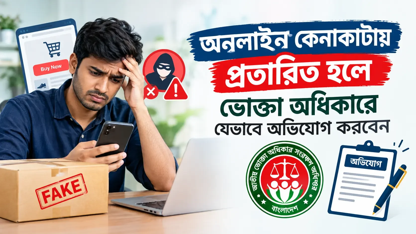 অনলাইন কেনাকাটায় প্রতারিত ভোক্তার অভিযোগ